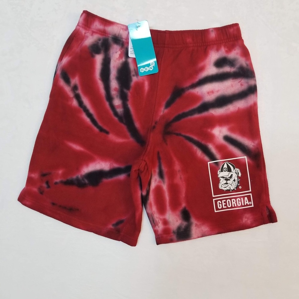 UGA Casual Tie Dye Shorts